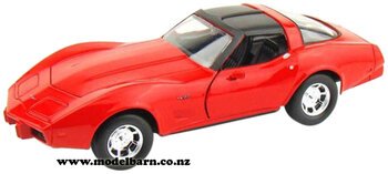 1/24 Chev Corvette (1979. red & black)-chevrolet-and-gmc-Model Barn