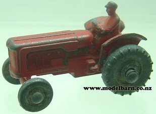 Fordson Super Major (red, 42mm, broken tow hook)-fun-ho-toys-Model Barn