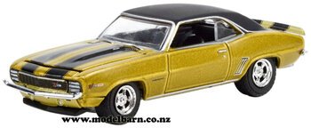1/64 Chev Camaro Z28 (1969, mustard & black)-chevrolet-and-gmc-Model Barn