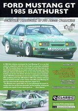 Classic Carlectables Ford Mustang GT "Bathurst 1985" Poster-model-catalogues-Model Barn