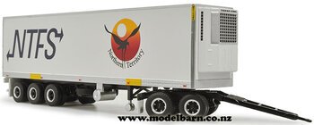 1/64 Road Train Refer Freight Trailer & Dolly "Northern Territory Freight Services"-trailers,-containers-and-access.-Model Barn