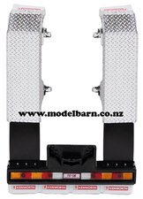 1/50 Checker Plate Rear Mudguards Set Replacement for Kenworth K200-parts,-accessories,-buildings-and-games-Model Barn