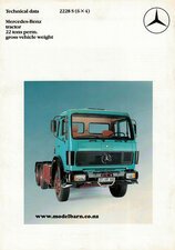 Mercedes 2228 S (6x4) Truck Sales Brochure-mercedes-Model Barn