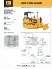 John Deere 350-C/6300 Bulldozer Spec Sheet Sales Brochure-john-deere-Model Barn