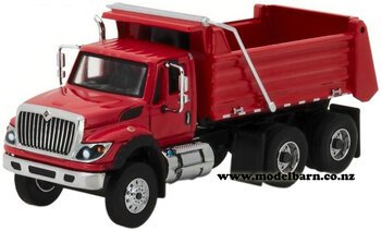 1/64 International WorkStar Tip Truck (2017, red)-international-Model Barn