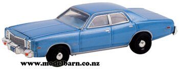 1/64 Plymouth Fury (1977, blue)-plymouth-Model Barn