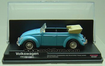 1/43 VW 1200 Beetle Convertible (1951, blue)-volkswagen-Model Barn