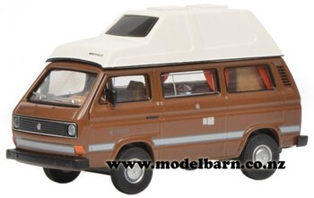 1/64 VW Kombi T3 Campervan (brown & white)-volkswagen-Model Barn