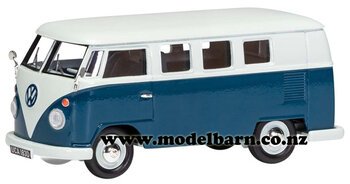 1/43 VW Kombi Type 2 Campervan (blue & white)-volkswagen-Model Barn