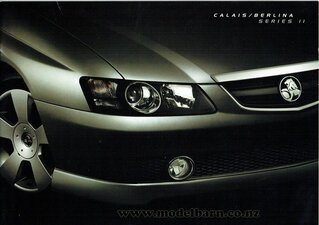 Holden Calais/Berlina Series II Car Brochure 2003-nz-brochures-Model Barn