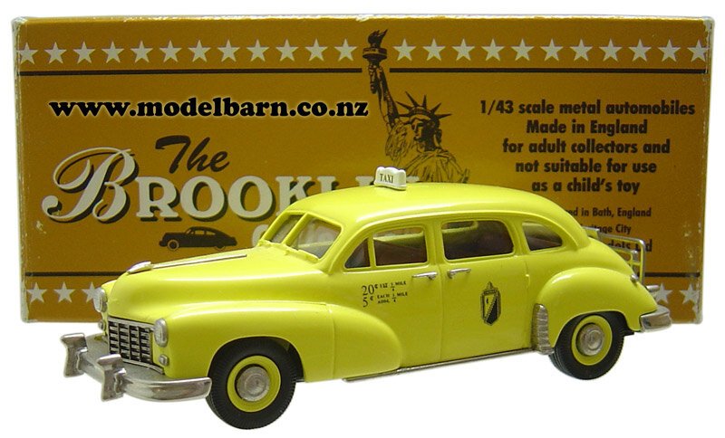 ブルックリン　1949 チェッカーニューヨーカー　1/43 1/43 Checker New York Taxi (1949, yellow) - Vehicles-Other Vehicle