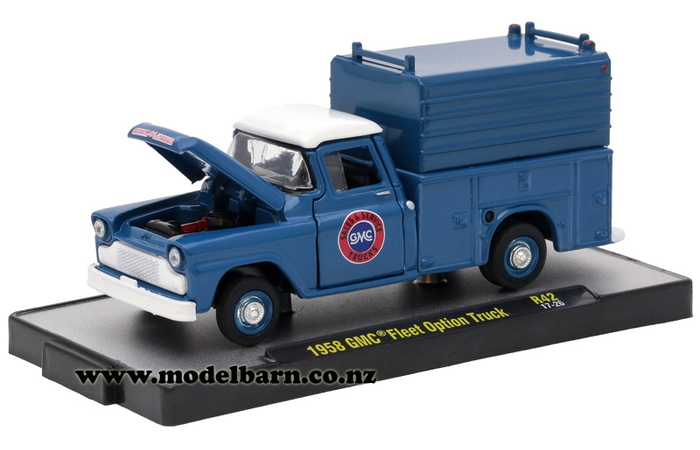 1/64 GMC Fleet Option Truck (1958, blue)