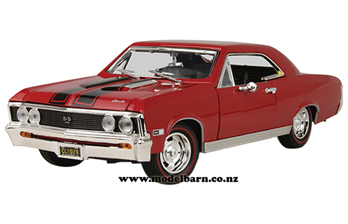 1/18 Chev Chevelle SS 396 (1967, red & black)