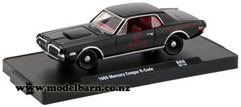 1/64 Mercury Cougar R-Code (1968, black)-mercury-Model Barn