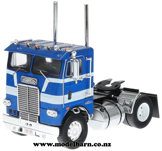 1/43 White Freightliner COE Prime Mover (1976, blue & white