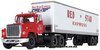 1/64 Ford LT-9000 & Semi Freight Trailer "Red Star"