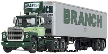 1/64 Ford LT-9000 & Semi Freight Trailer "Branch"-ford-Model Barn