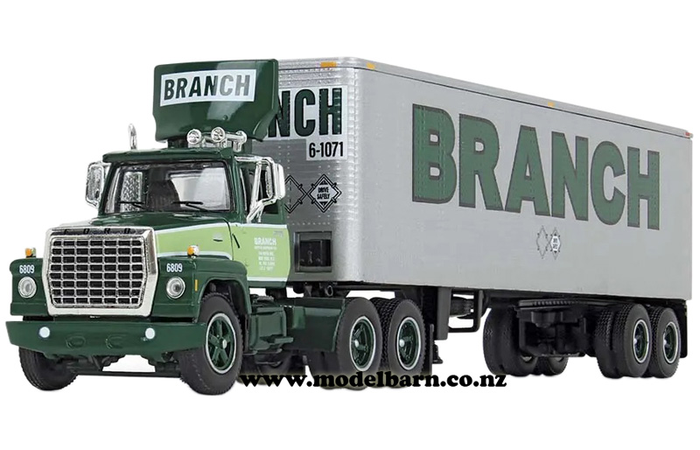 1/64 Ford LT-9000 & Semi Freight Trailer "Branch"