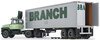 1/64 Ford LT-9000 & Semi Freight Trailer "Branch"