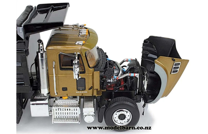 1/34 Mack Granite MP Tip Truck (gold & black) - Trucks & Trailers-Mack ...