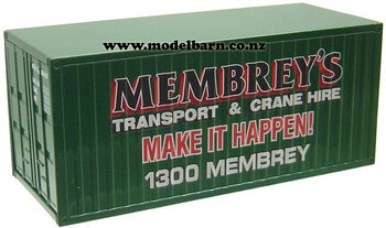 1/50 20ft Metal Shipping Container "Membrey's" 2nd Edition-shipping-containers-Model Barn
