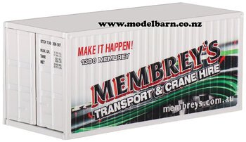 1/50 20ft Metal Shipping Container "Membrey's" Special Edition 1-trailers,-containers-and-access.-Model Barn