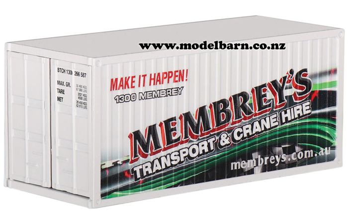 1/50 20ft Metal Shipping Container "Membrey's" Special Edition 1