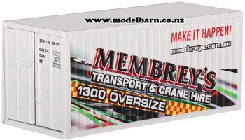 1/50 20ft Metal Shipping Container "Membrey's" Special Edition 2-trailers,-containers-and-access.-Model Barn
