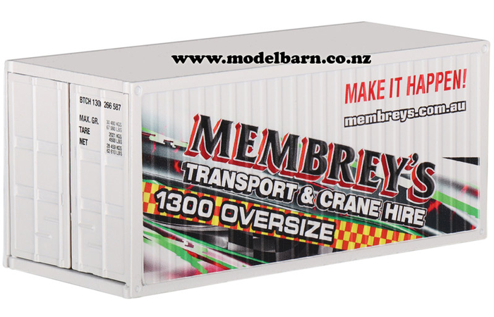 1/50 20ft Metal Shipping Container "Membrey's" Special Edition 2