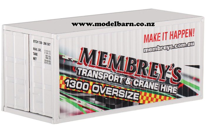 1/50 20ft Metal Shipping Container "Membrey's" Special Edition 2