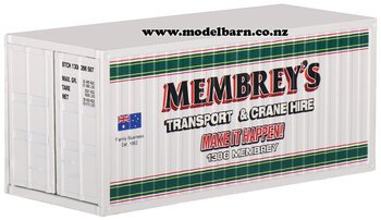 1/50 20ft Metal Shipping Container "Membrey's" Special Edition 3-trailers,-containers-and-access.-Model Barn