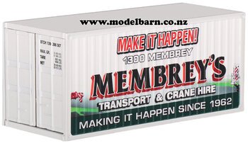 1/50 20ft Metal Shipping Container "Membrey's" Special Edition 5-trailers,-containers-and-access.-Model Barn