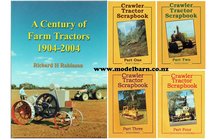 Book Combo "A Century of Tractors & Crawler Tractor Scrapbooks Parts 1, 2, 3, 4"