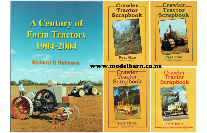 Book Combo "A Century of Tractors & Crawler Tractor Scrapbooks Parts 1, 2, 3, 4"