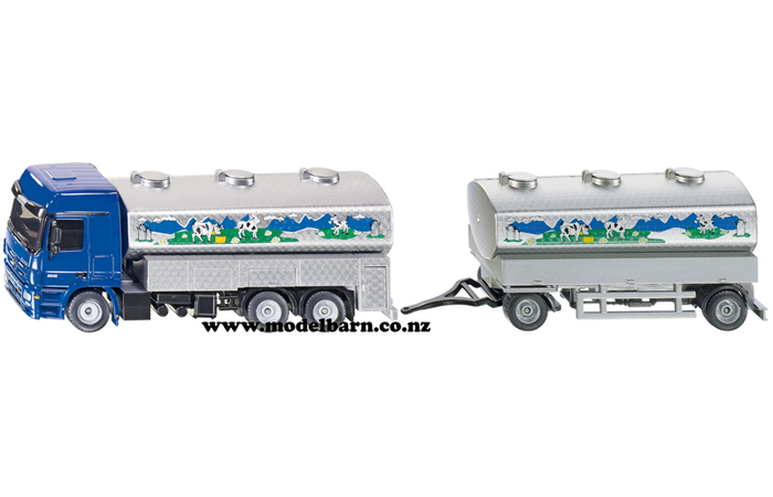 1/50 Mercedes Actros 2648 Milk Tanker & Trailer Combo