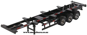 1/50 40' Skeletal Semi Trailer (black)-trailers-Model Barn