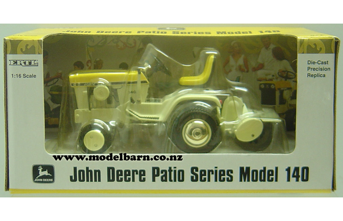 1/16 John Deere 140 Lawn & Garden Tractor (yellow) with Rear Rotary Hoe