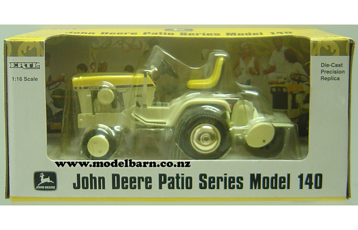 1/16 John Deere 140 Lawn & Garden Tractor (yellow) with Rear Rotary Hoe