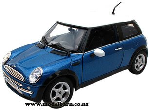 1/18 Mini Cooper (blue & white)-mini-Model Barn