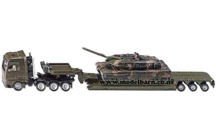 1/87 MAN Heavy Haulage Low Loader & Leopard Tank
