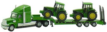 1/87 John Deere 6820 (2) & Freightliner Low Loader Set-john-deere-Model Barn