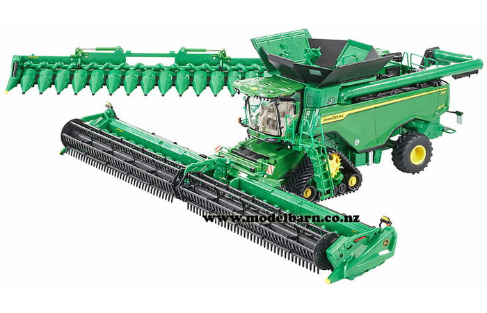 1/32 John Deere X9 1100 Combine Harvester on Tracks with Grain & Corn Heads