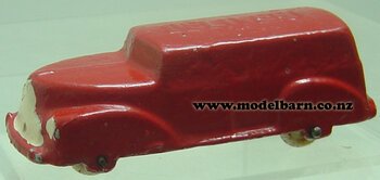 Delivery Van (red, repainted, 102mm)-fun-ho-toys-Model Barn