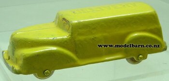 Delivery Van (yellow, repainted, 102mm)-fun-ho-toys-Model Barn