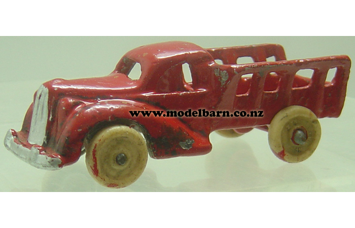 Small Farm Truck (red, repainted, 103mm)