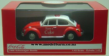 1/43 VW Beetle (1966, red & white) "Have a Coke"-volkswagen-Model Barn