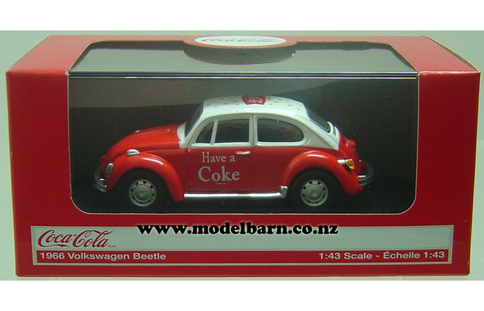 1/43 VW Beetle (1966, red & white) "Have a Coke"