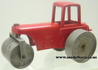 Road Roller (red, repainted, 228mm)-jumbo-toys-mckenzie-and-bannister-Model Barn