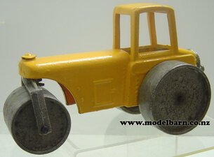 Road Roller (yellow, repainted, steering wheel repaired, 228mm)-jumbo-toys-mckenzie-and-bannister-Model Barn