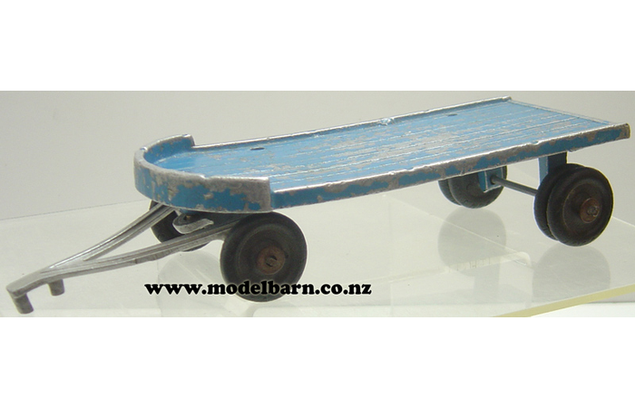 Flat Deck 2-Axle Trailer (blue, 228mm)